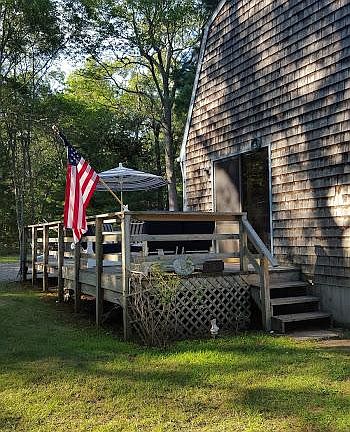 Terrific deck is the perfect place for meals and relaxing!