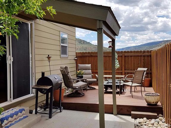 back patio and new deck