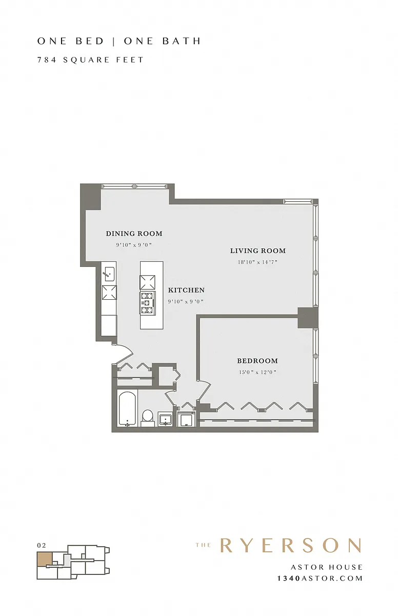 Floor plan One Bedroom