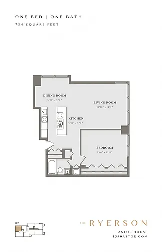Floor plan One Bedroom