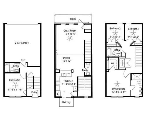 Floor plan Highpoint Townhome