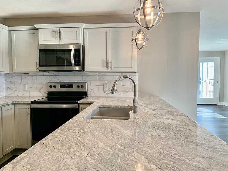 Large work areas in the kitchen