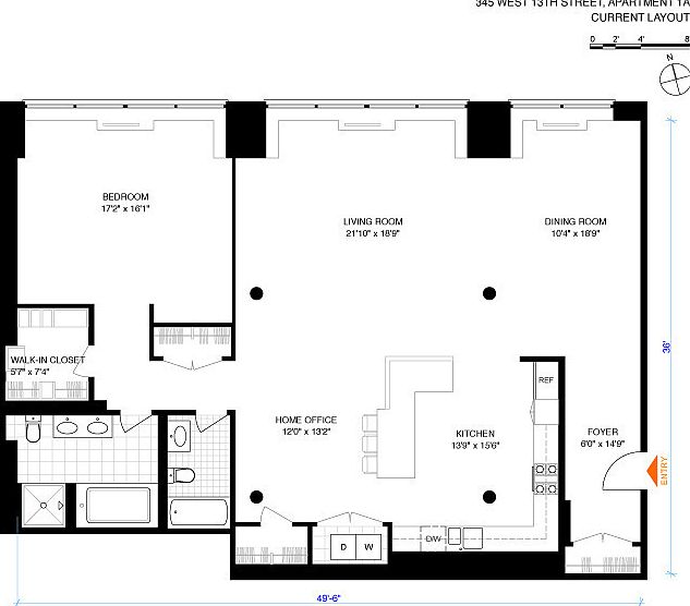 1st image of 345 W 13th St APT 1A