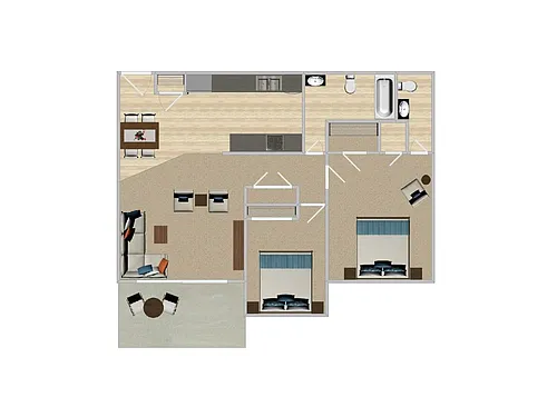 Floor plan 2B
