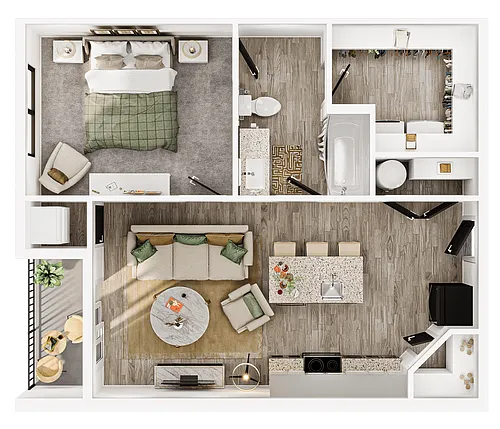 Floor plan 1X1