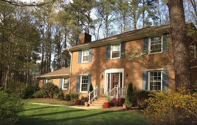Beautiful front view of house