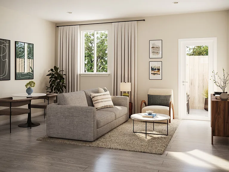 Bright and inviting three-bedroom living space designed for modern comfort