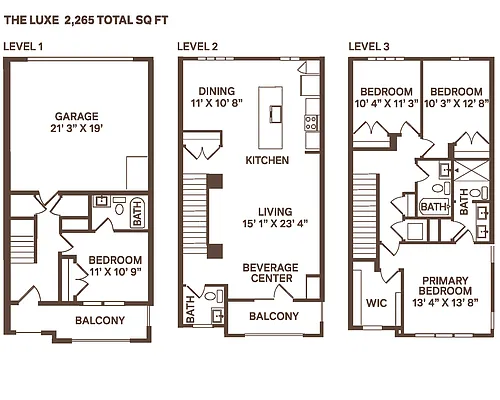 Floor plan The Luxe