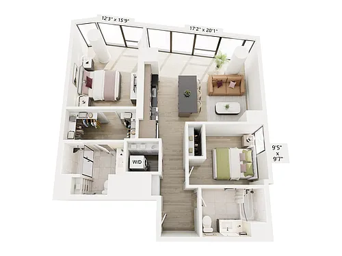 Floor plan 2B-4