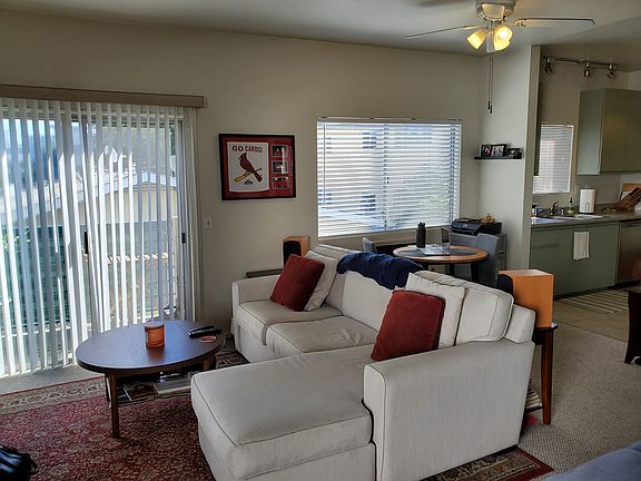 Apartment is unfurnished, but very spacious for a large couch, bed, etc.
