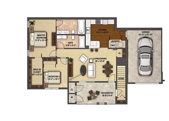 Floor plan Devonwood Reserve with Garage