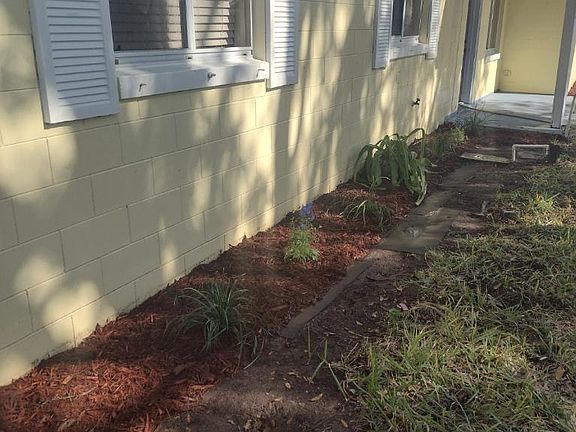 left front of the house