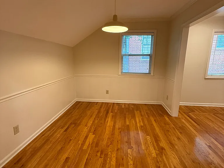 DR with slanted ceiling and chair rail