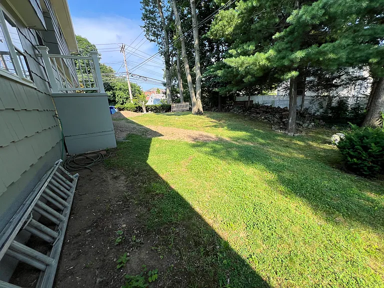Right hand side the yard