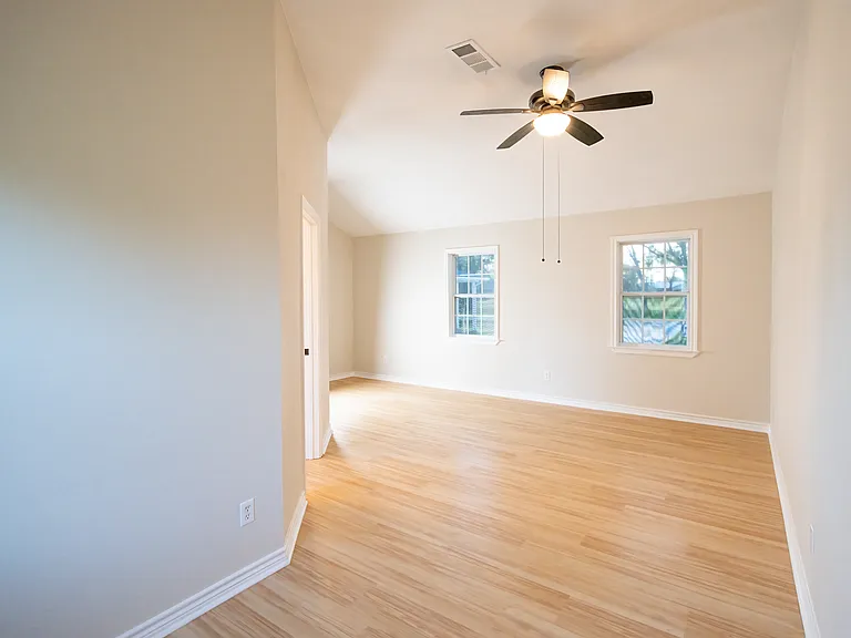 Master bedroom with ensuite bathroom