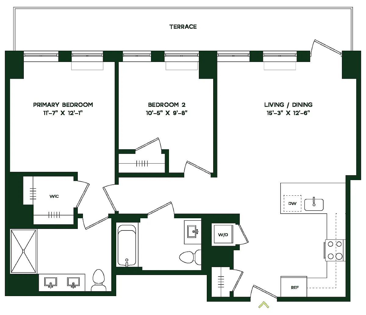 Floor plan B3E