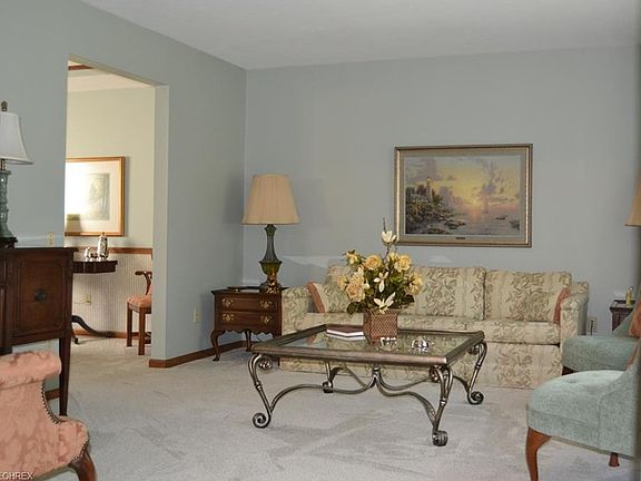 View of the living room with a peek of the formal dining room.