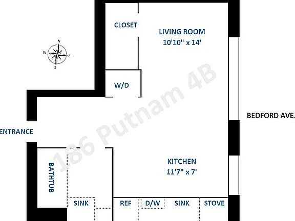 2nd image of 186 Putnam Ave APT 4B
