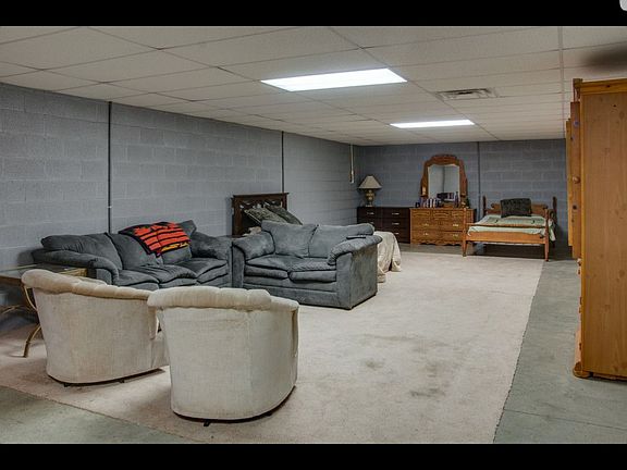 Partially finished basement