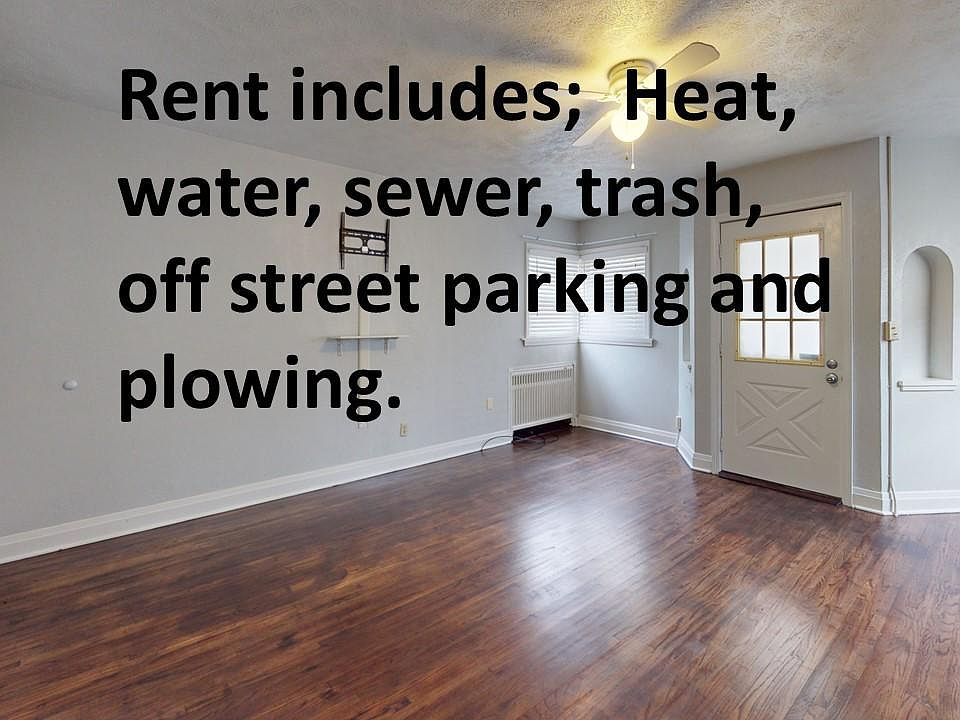 Rent Includes Hot Water Gas Heat, Water, Sewer, Trash, Off Street Parking and Plowing. Pet and Smoke Free Zone