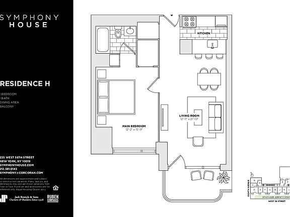 2nd image of 235 W 56th St APT 26H