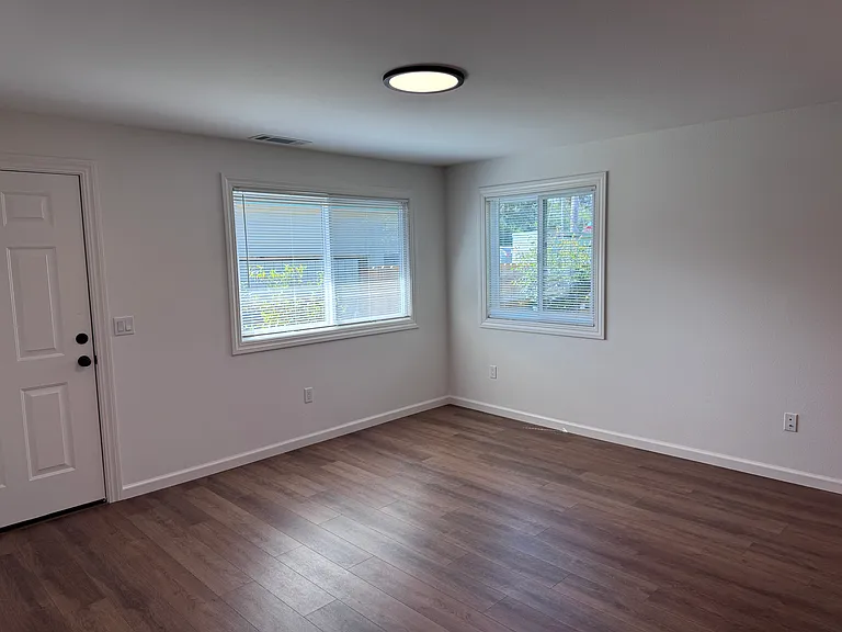 living room view from hall