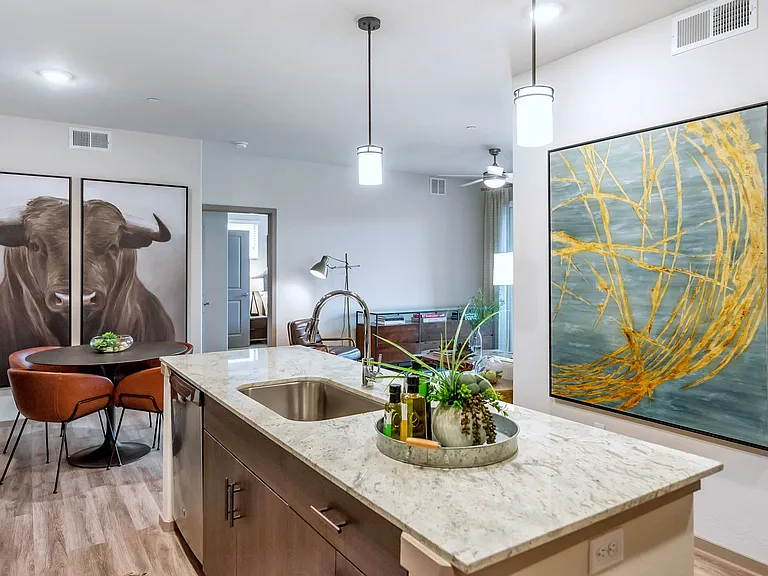 Spacious Kitchen Island