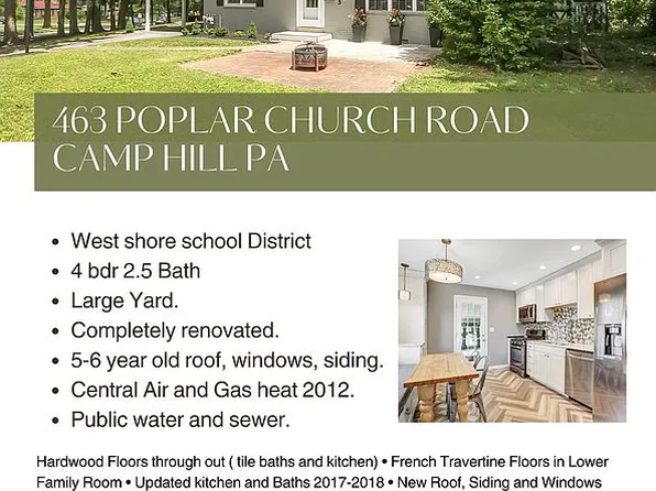 463 Poplar Church Rd, Camp Hill, PA 17011