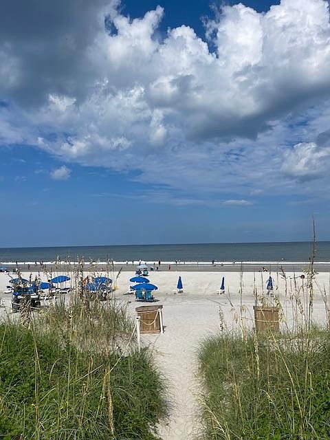 Beach within steps from the apartment