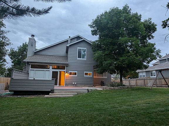 back of home, from back yard (the swing will be gone)