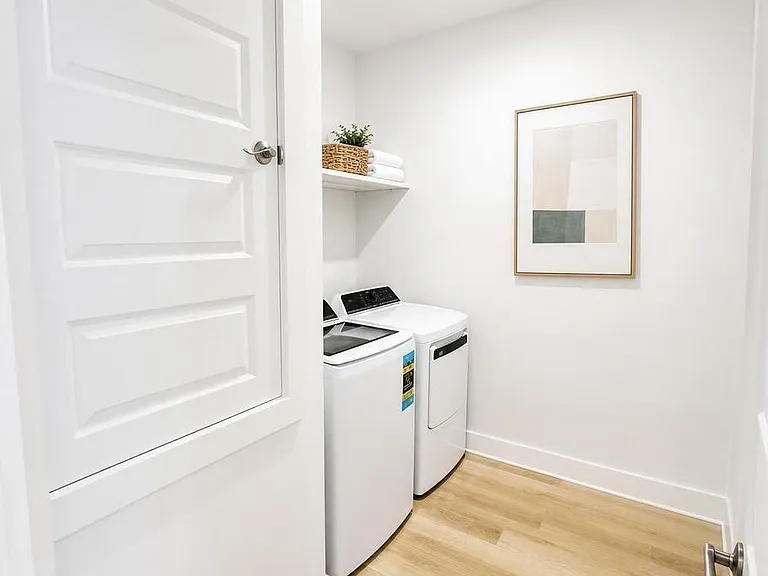 Laundry room with extra storage