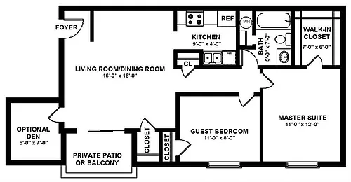 Floor plan Hickory