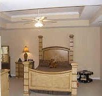 LARGE MASTER BEDROOM, FRENCH DOORS ENTRANCE, TREY CIELING