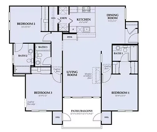 Floor plan Plan C