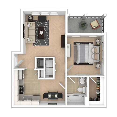 Floor plan 1X1