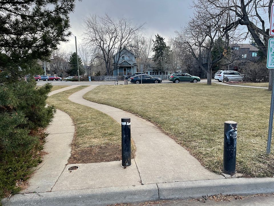 Pocket park steps from front door