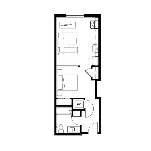 Floor plan Studio 9