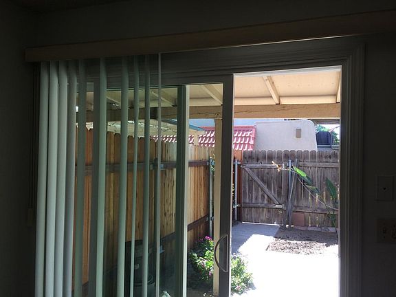 new sliding door to backyard
