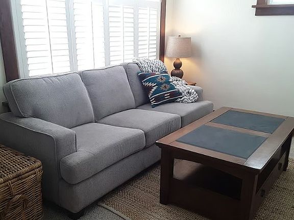 Large windows in the living room