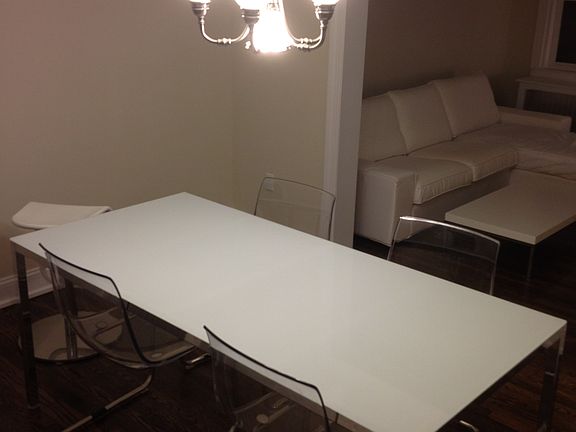 Dining with updated lighting