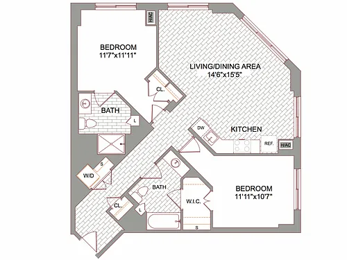 Floor plan 2X2