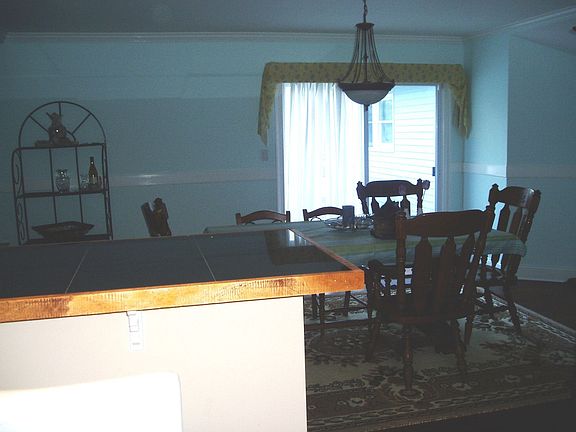 New kitchen open to dining room