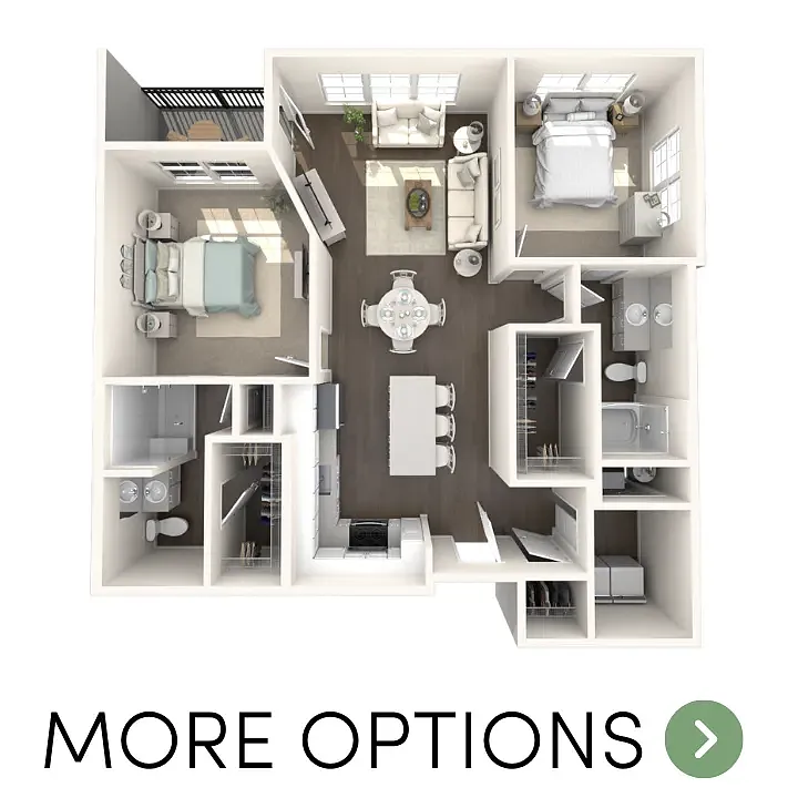 Floor plan 2 Bedroom 2 Bathroom