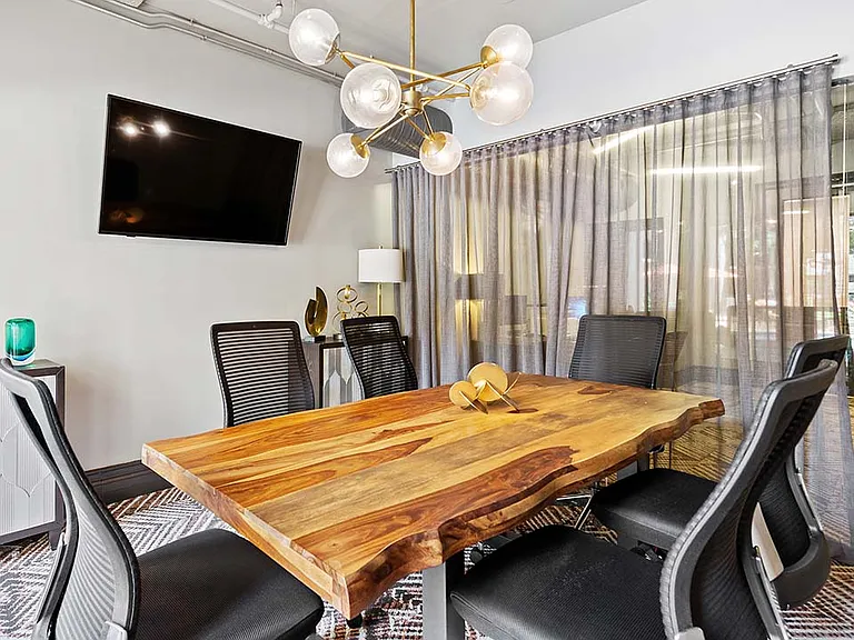 Griffis Uptown conference room with TV.