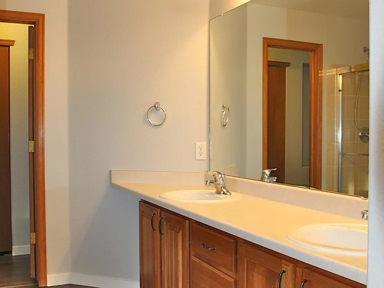 Large double vanity in the primary bath