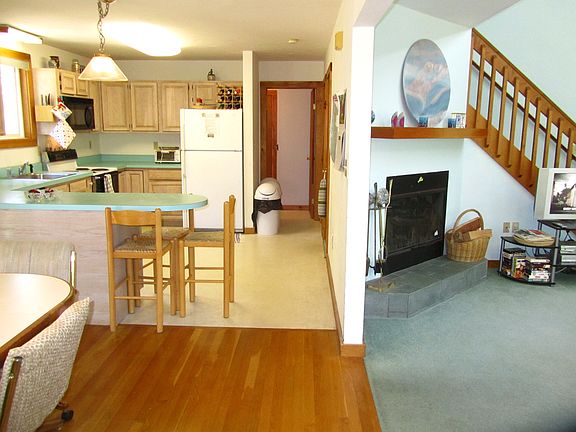 Kitchen and Fireplace