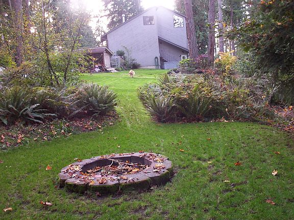 Firepit back to house