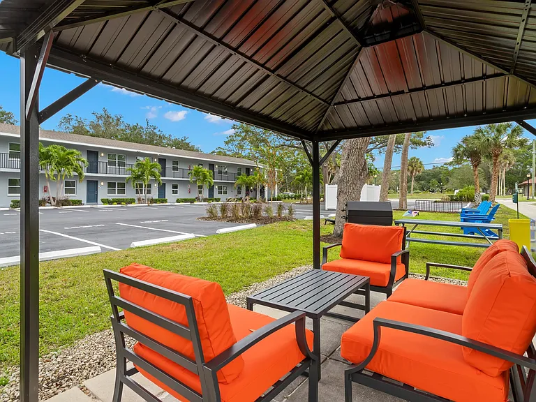 Gazebo with Cozy Seating