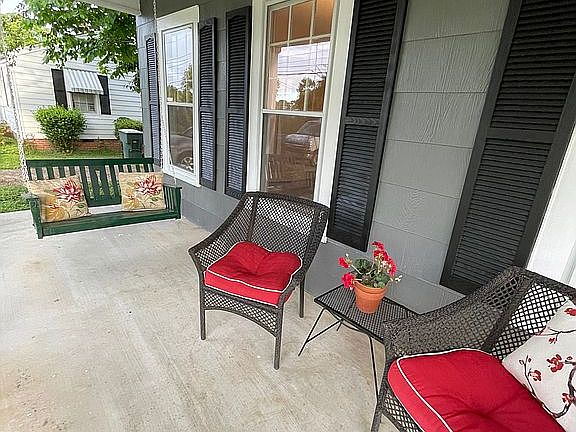 Spacious front porch 
