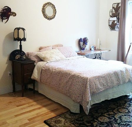 Master bedroom view from room entry